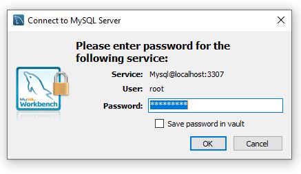 mysql workbench password popup